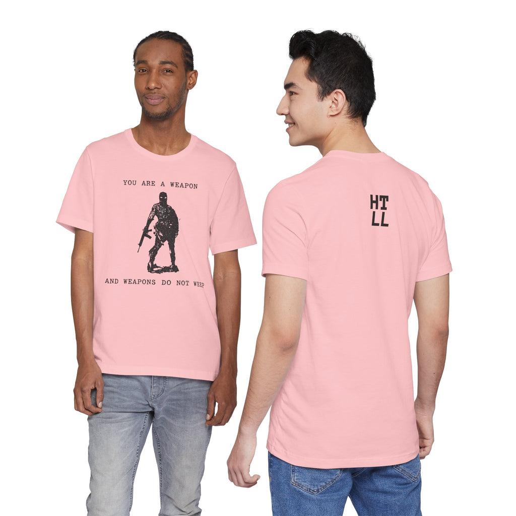 WEAPONS DO NOT WEEP Unisex Jersey Tee