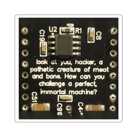 A Perfect, Immortal Machine Sticker