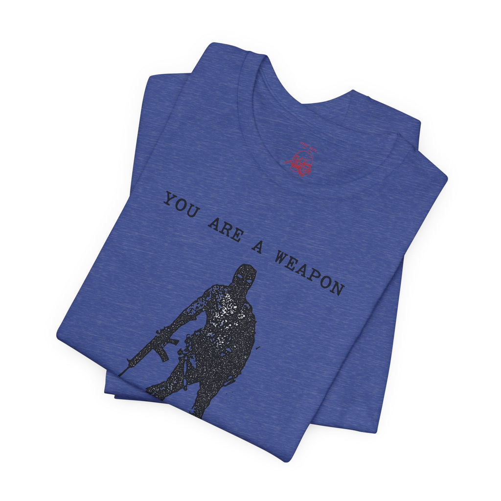 WEAPONS DO NOT WEEP Unisex Jersey Tee