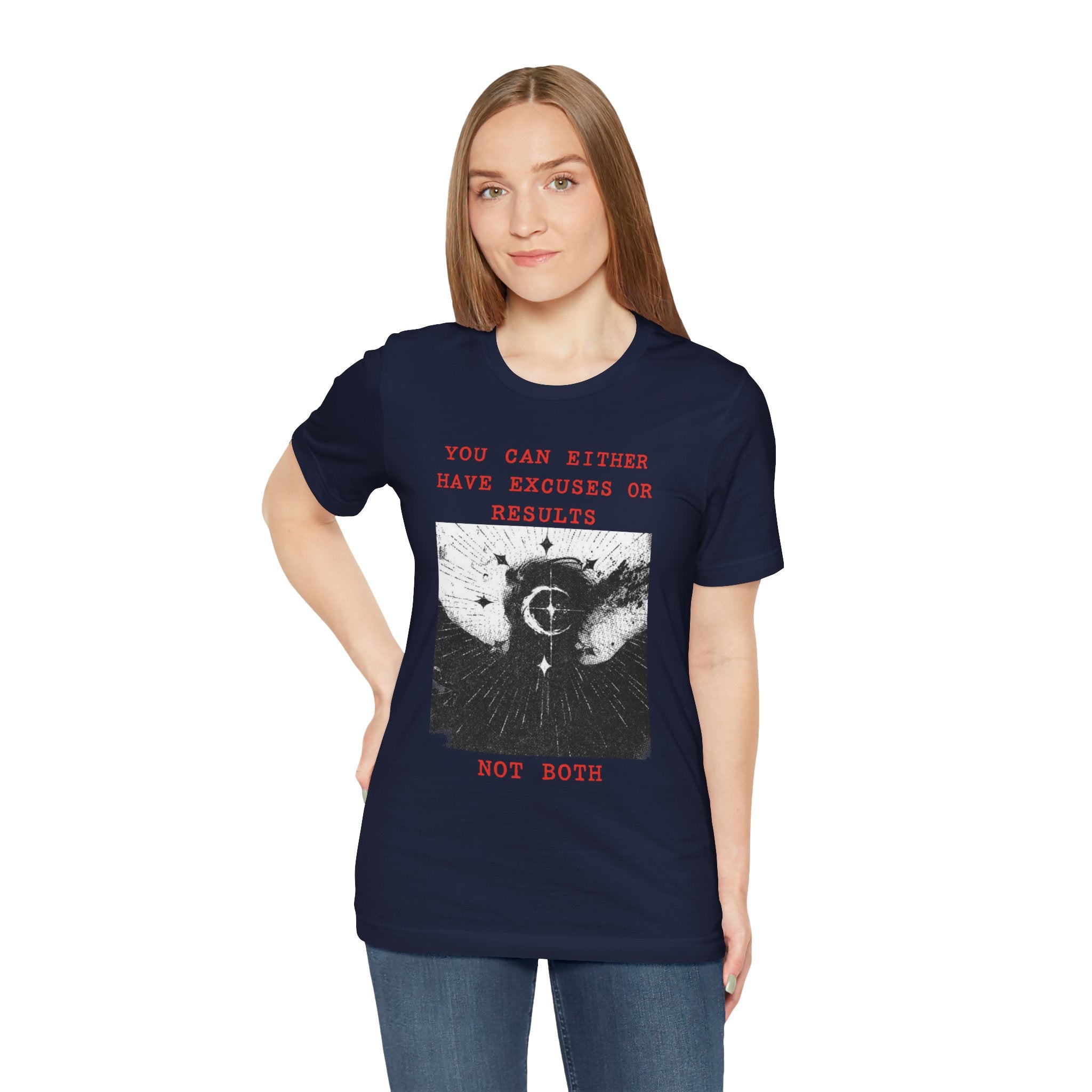 EXCUSES OR RESULTS Unisex Jersey Tee