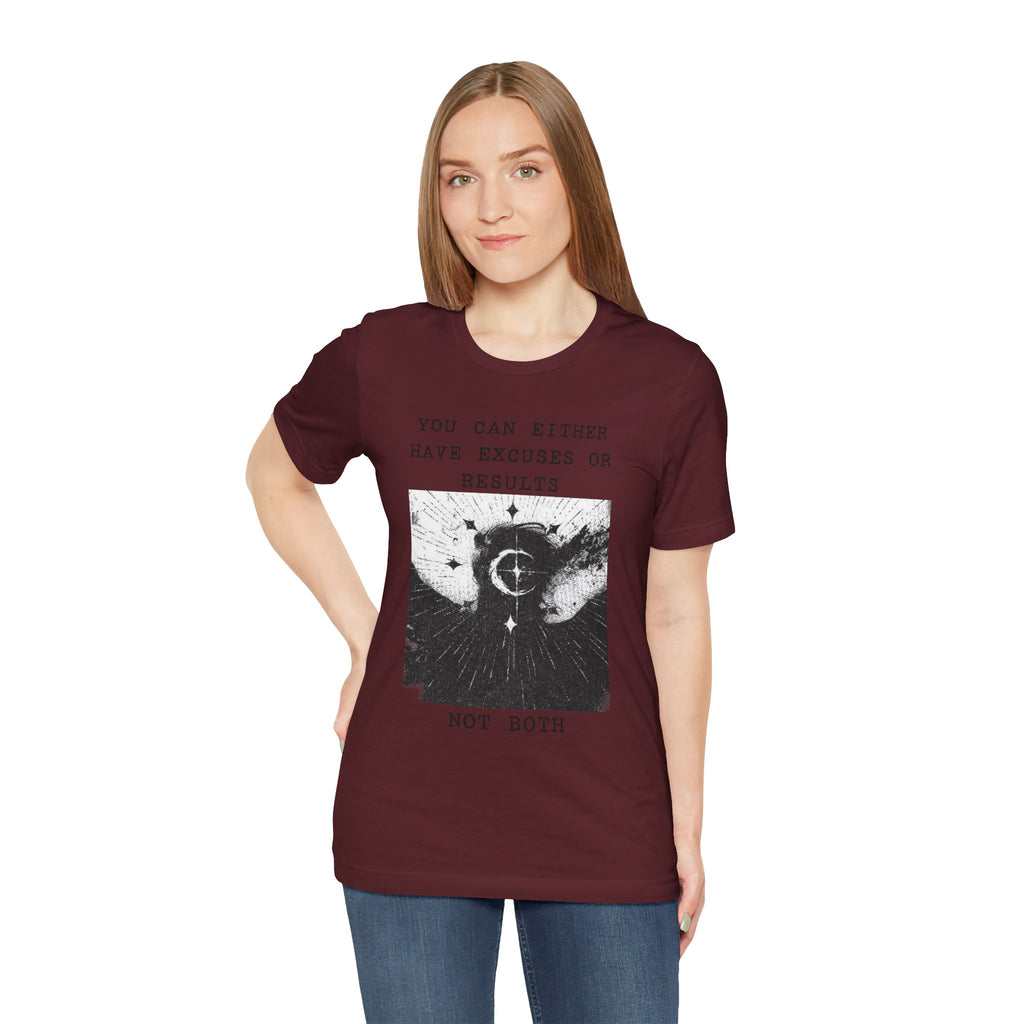 EXCUSES OR RESULTS Unisex Jersey Tee