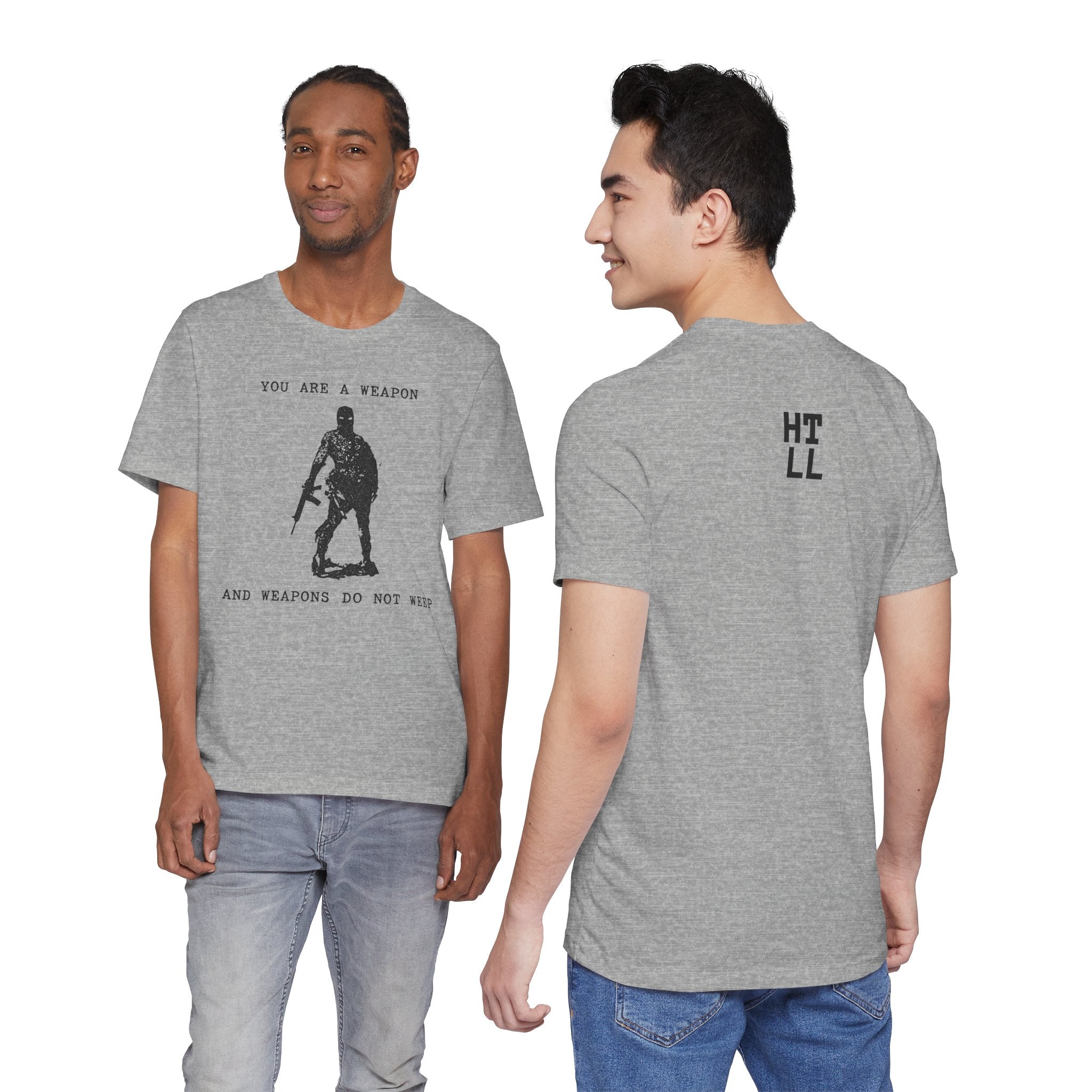 WEAPONS DO NOT WEEP Unisex Jersey Tee