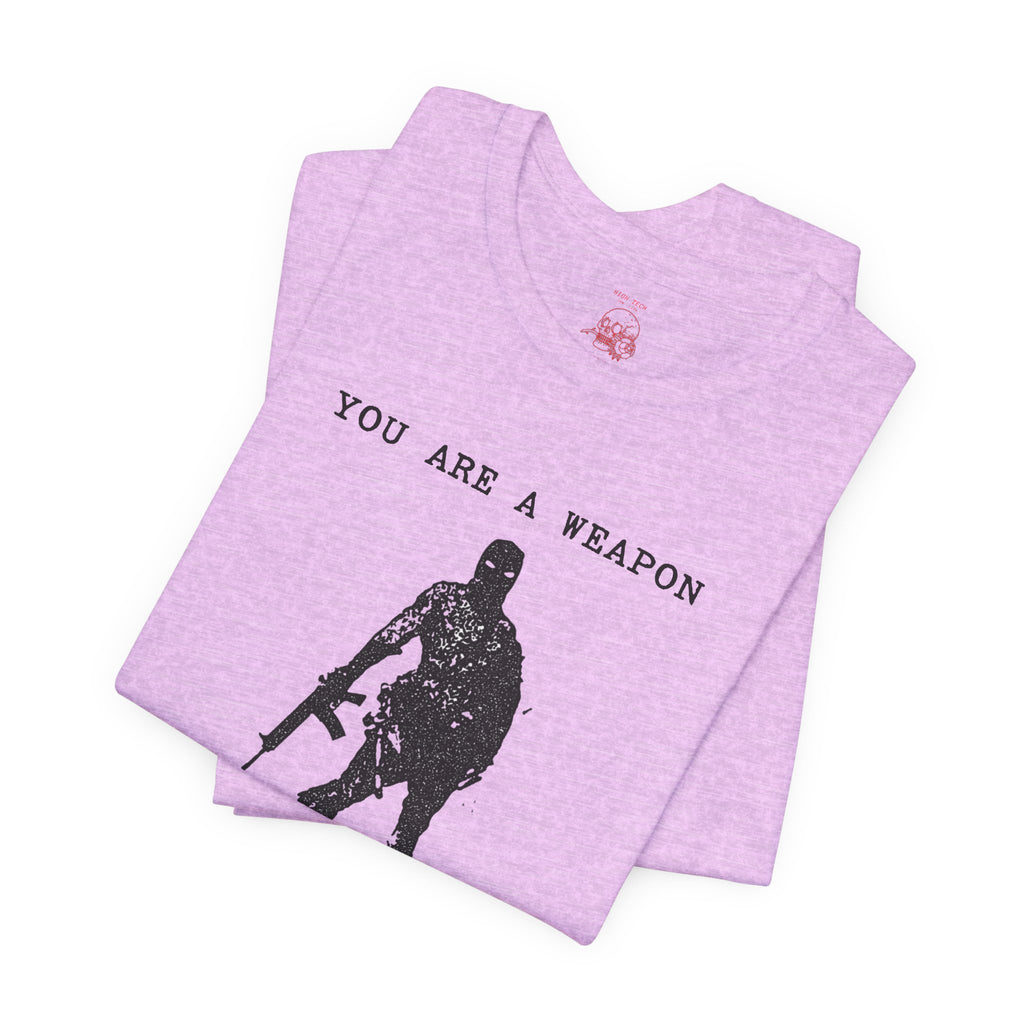 WEAPONS DO NOT WEEP Unisex Jersey Tee