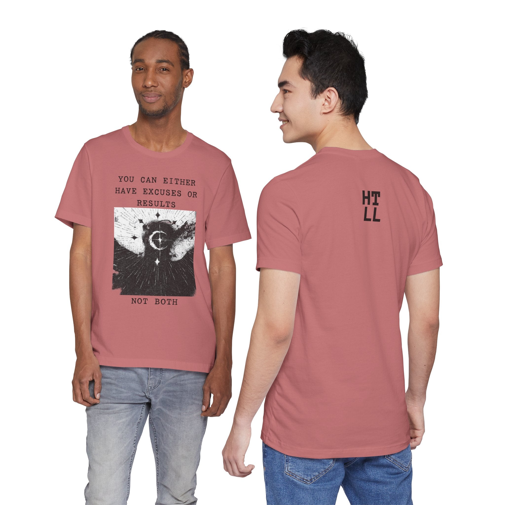 EXCUSES OR RESULTS Unisex Jersey Tee