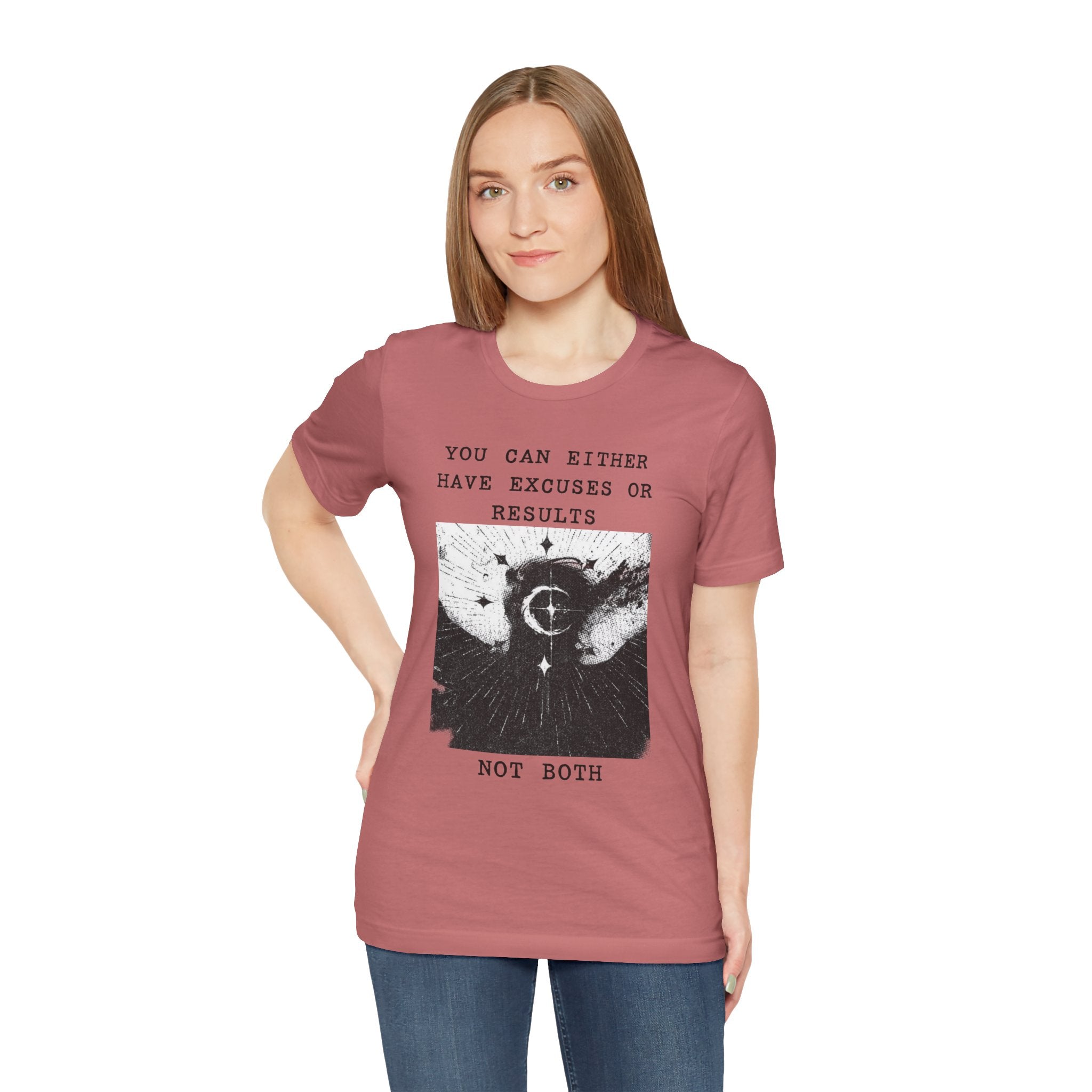 EXCUSES OR RESULTS Unisex Jersey Tee