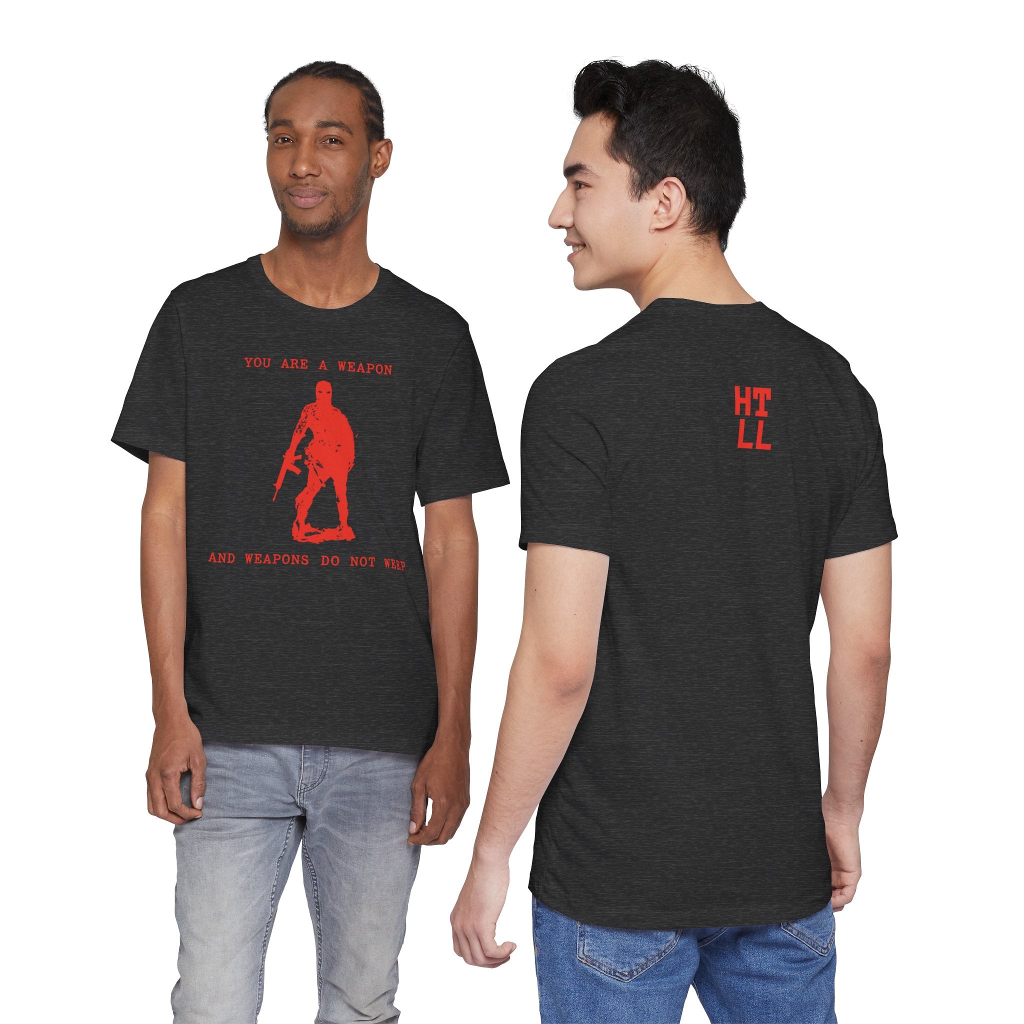 WEAPONS DO NOT WEEP Unisex Jersey Tee