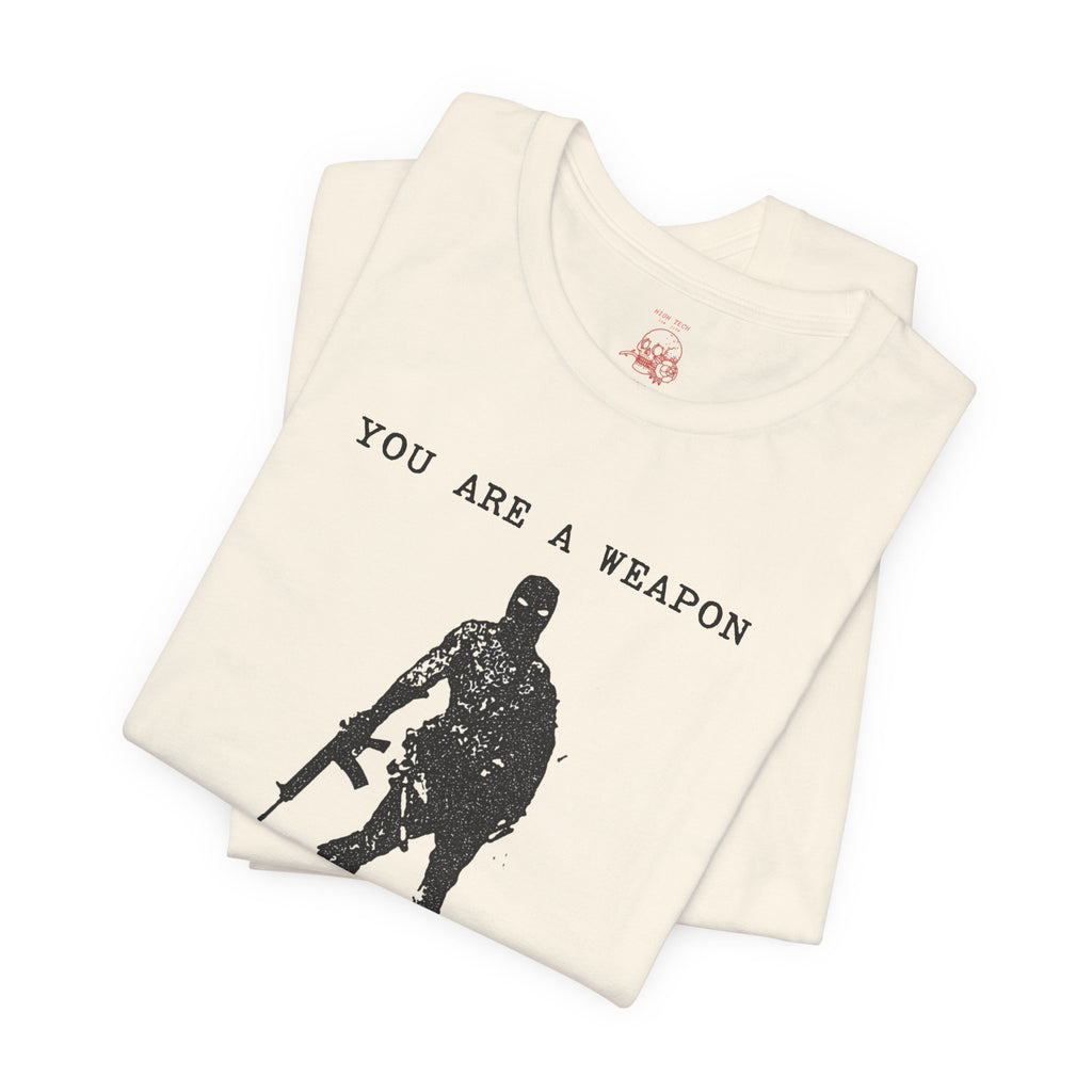 WEAPONS DO NOT WEEP Unisex Jersey Tee