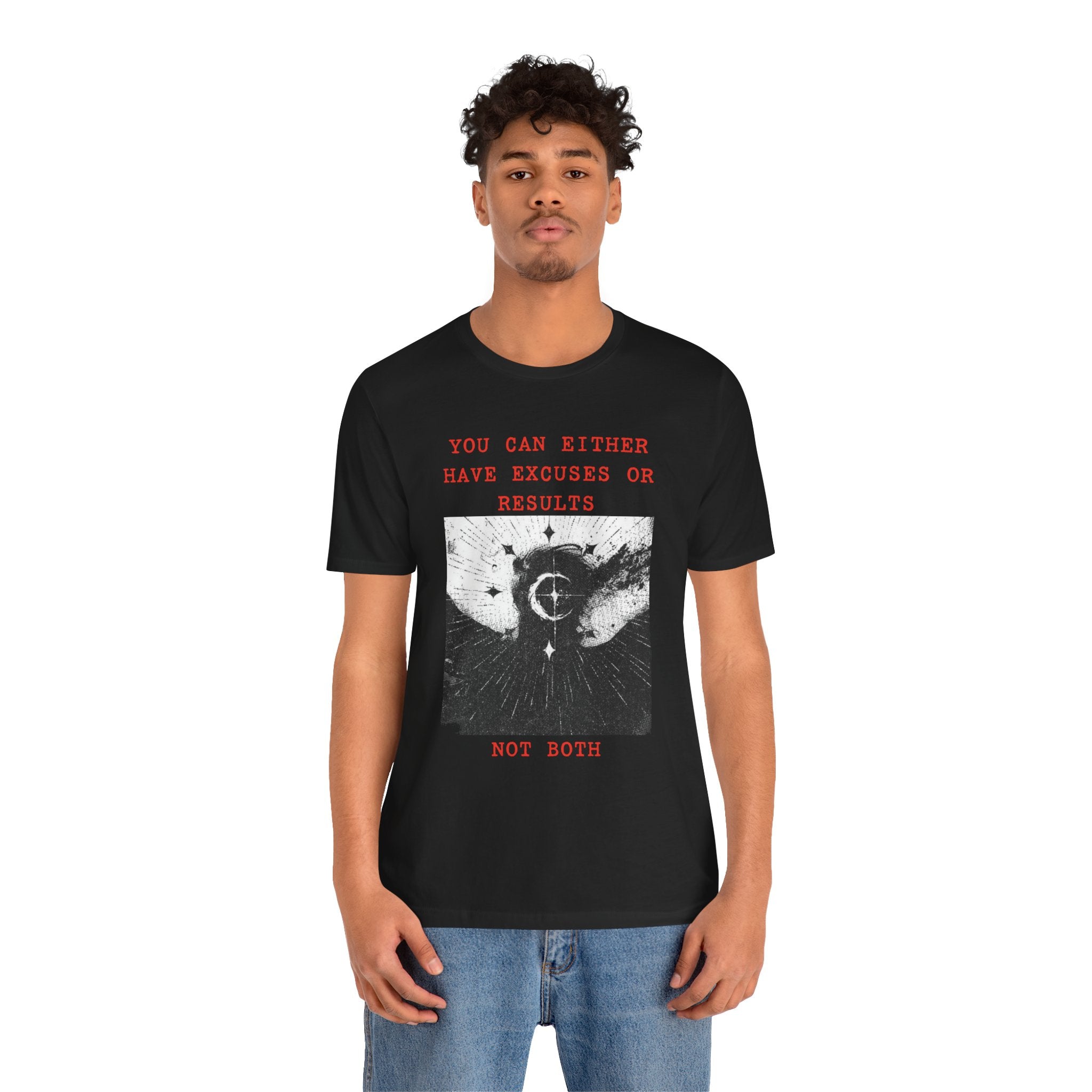 EXCUSES OR RESULTS Unisex Jersey Tee