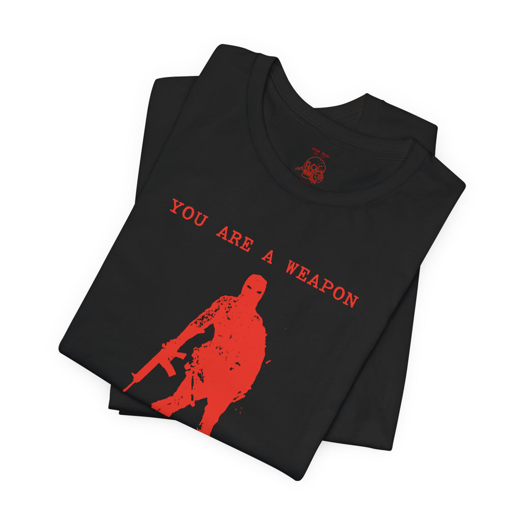 WEAPONS DO NOT WEEP Unisex Jersey Tee