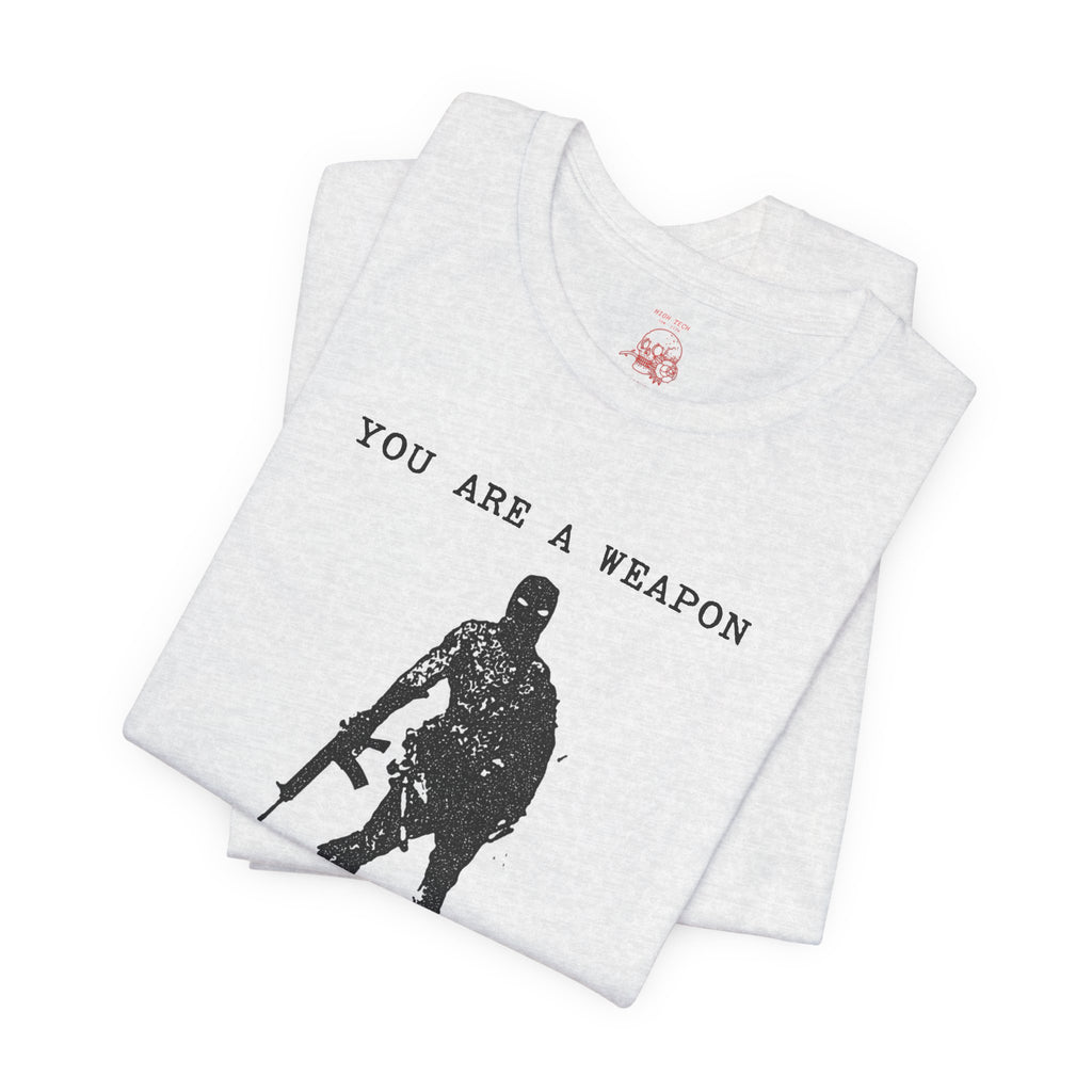 WEAPONS DO NOT WEEP Unisex Jersey Tee