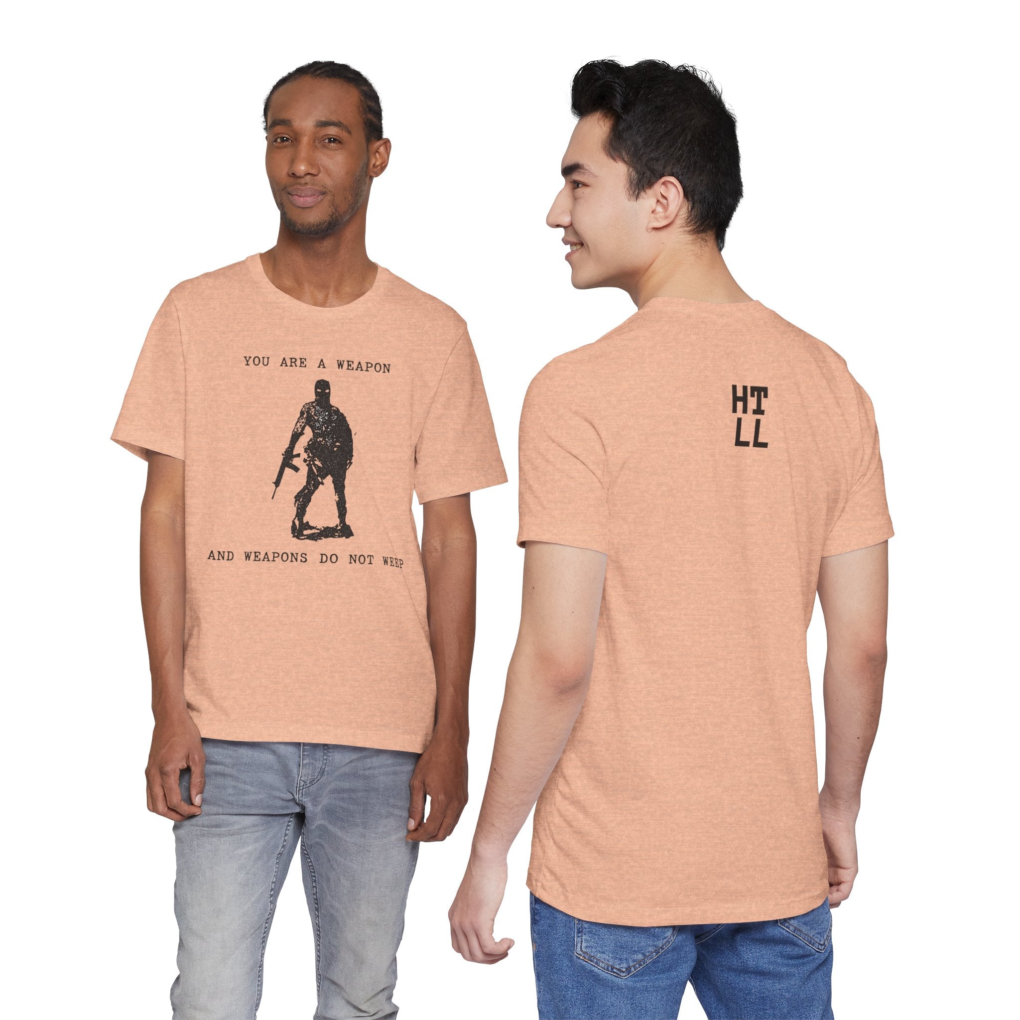 WEAPONS DO NOT WEEP Unisex Jersey Tee