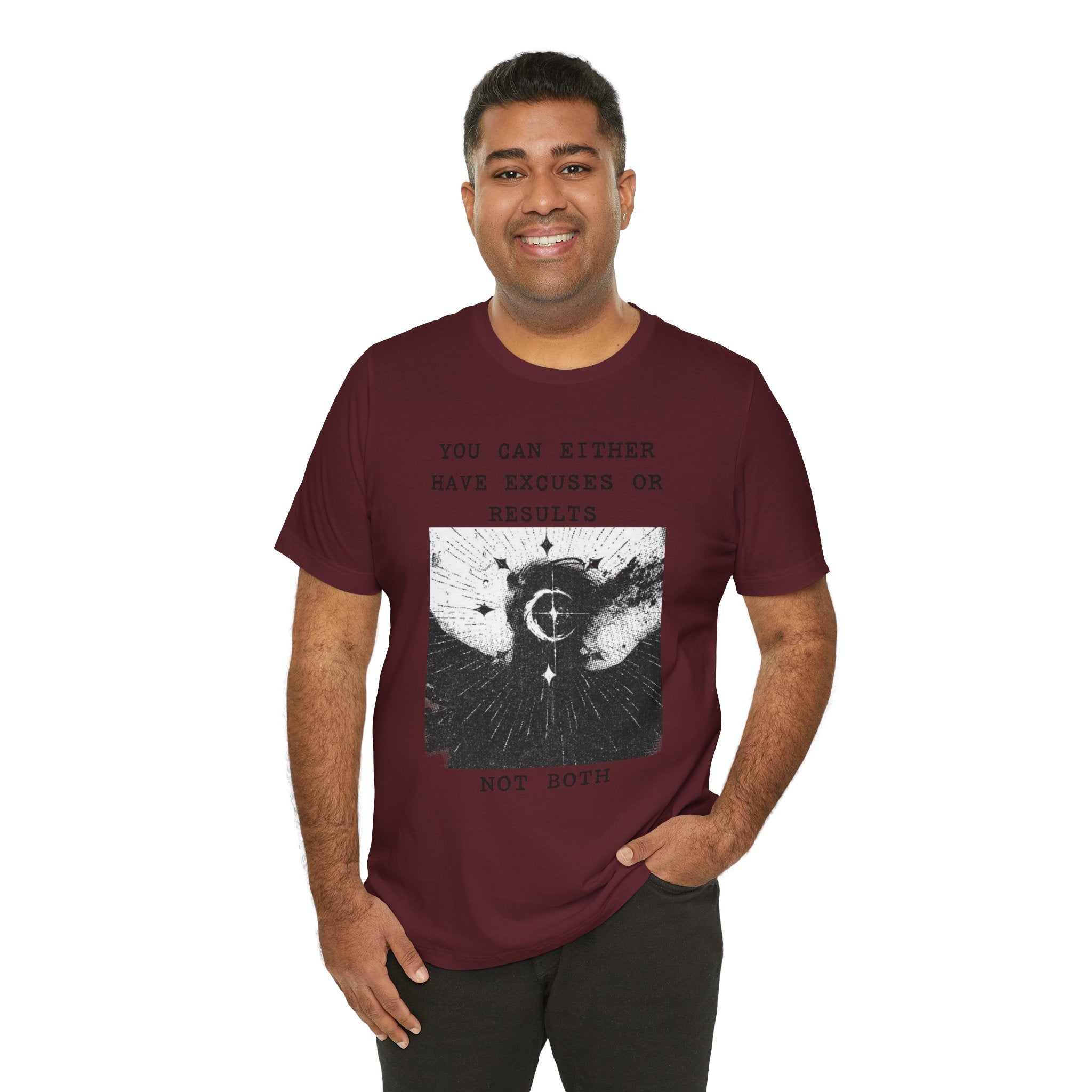 EXCUSES OR RESULTS Unisex Jersey Tee