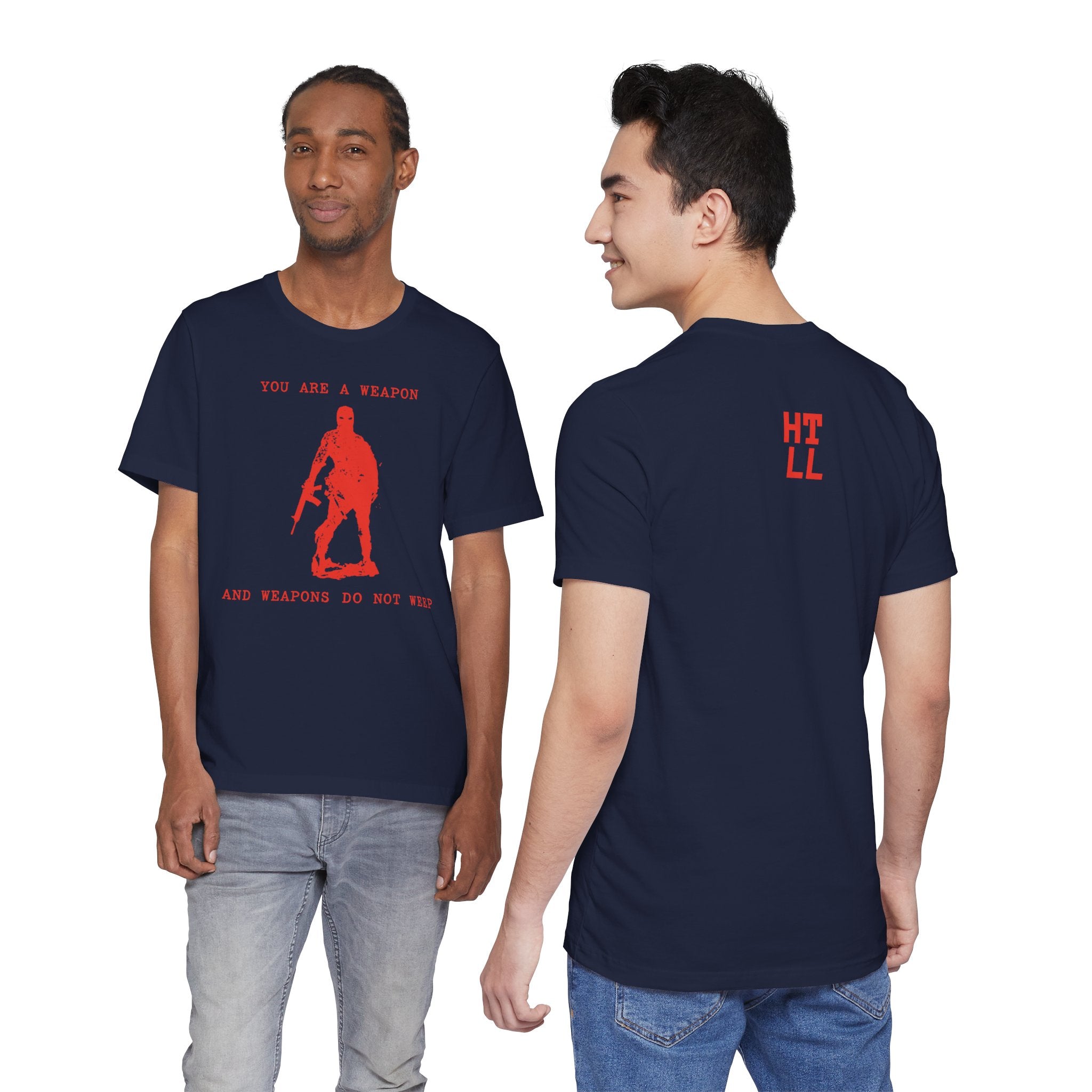 WEAPONS DO NOT WEEP Unisex Jersey Tee