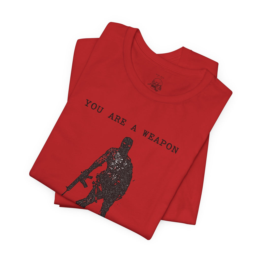 WEAPONS DO NOT WEEP Unisex Jersey Tee